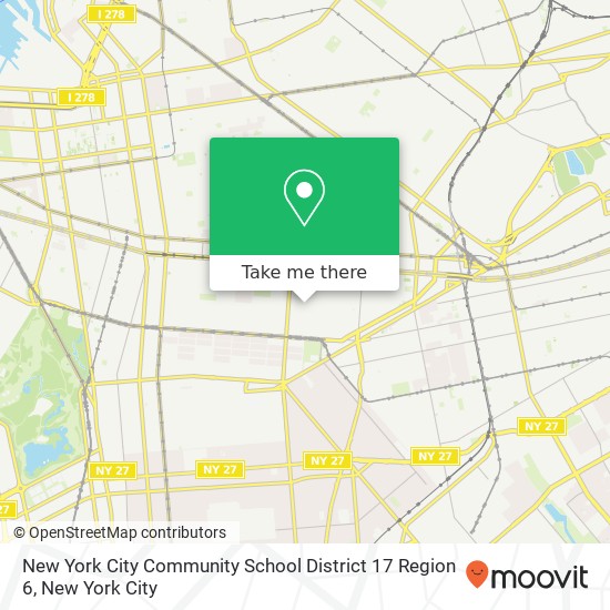 New York City Community School District 17 Region 6, 188 Rochester Ave map