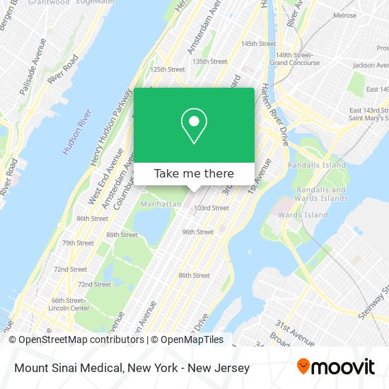 Mount Sinai Medical map
