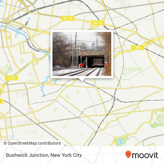 Mapa de Bushwick Junction