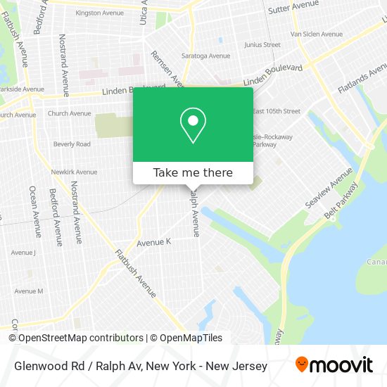 Mapa de Glenwood Rd / Ralph Av