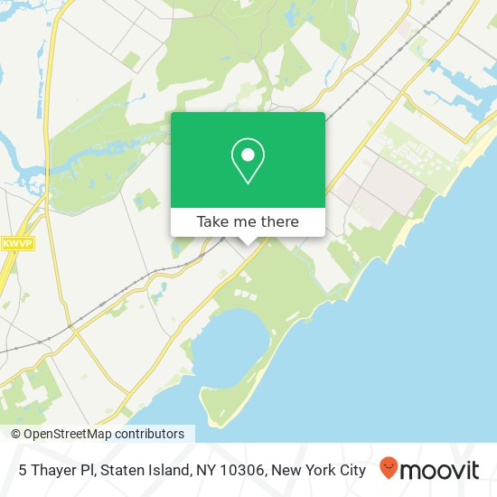 Mapa de 5 Thayer Pl, Staten Island, NY 10306