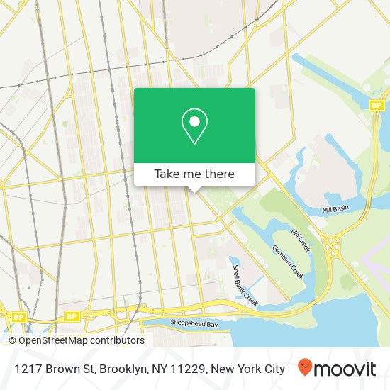 1217 Brown St, Brooklyn, NY 11229 map