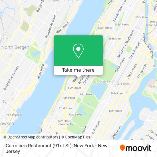 Carmine's Restaurant (91st St) map