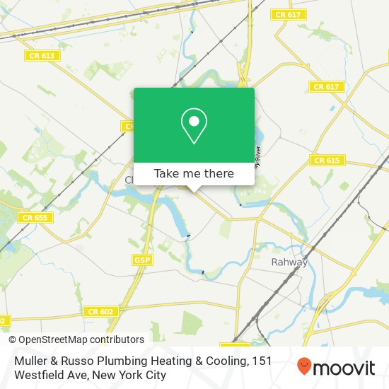 Mapa de Muller & Russo Plumbing Heating & Cooling, 151 Westfield Ave