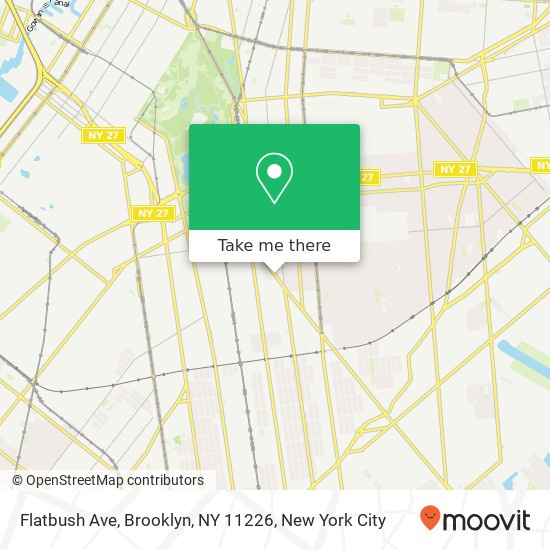 Mapa de Flatbush Ave, Brooklyn, NY 11226