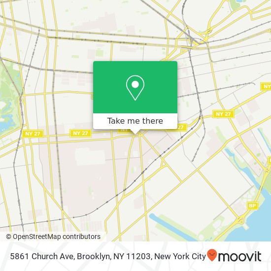 5861 Church Ave, Brooklyn, NY 11203 map