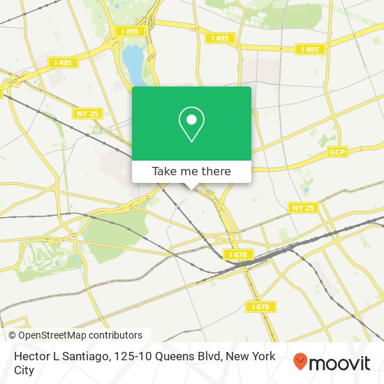 Mapa de Hector L Santiago, 125-10 Queens Blvd