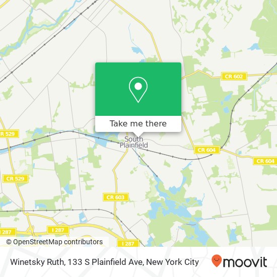 Mapa de Winetsky Ruth, 133 S Plainfield Ave