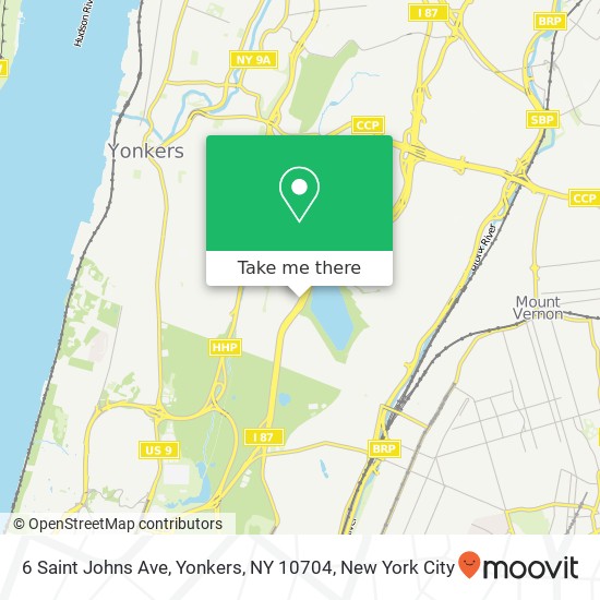 6 Saint Johns Ave, Yonkers, NY 10704 map