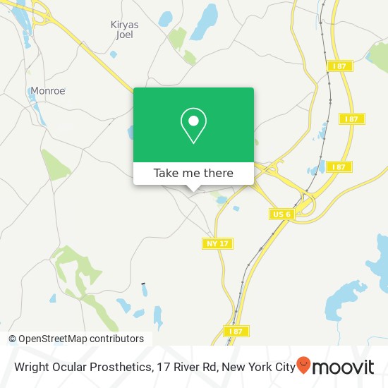 Wright Ocular Prosthetics, 17 River Rd map