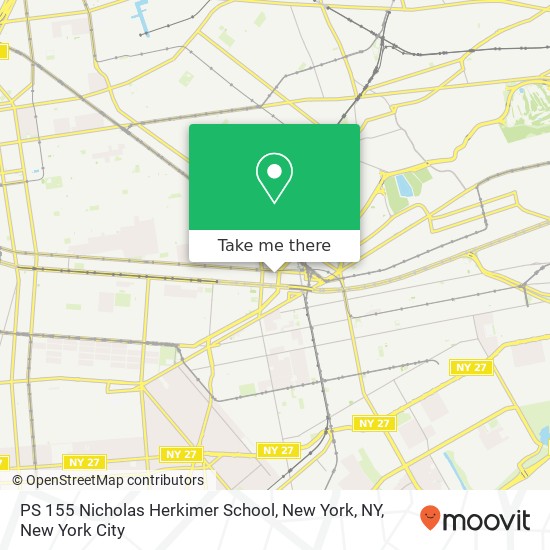 Mapa de PS 155 Nicholas Herkimer School, New York, NY