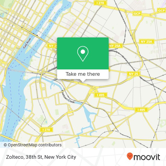 Zolteco, 38th St map