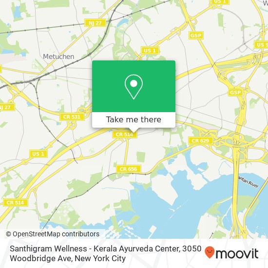 Santhigram Wellness - Kerala Ayurveda Center, 3050 Woodbridge Ave map