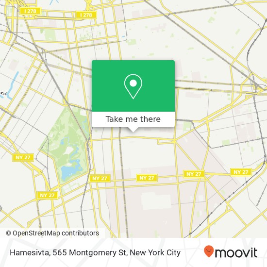 Mapa de Hamesivta, 565 Montgomery St