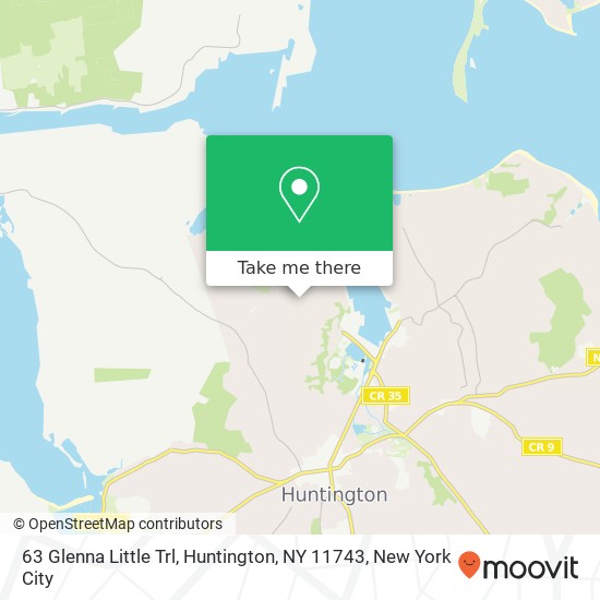 Mapa de 63 Glenna Little Trl, Huntington, NY 11743