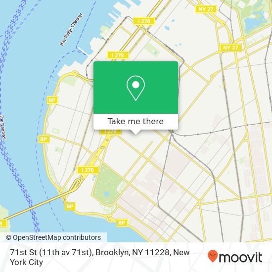 71st St (11th av 71st), Brooklyn, NY 11228 map