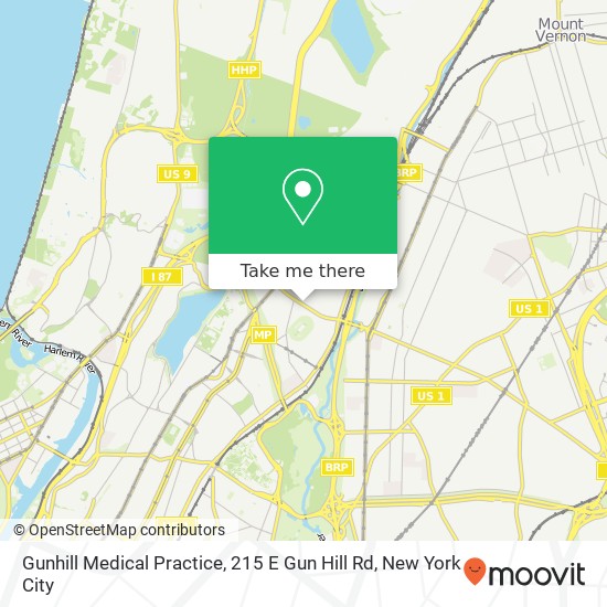 Gunhill Medical Practice, 215 E Gun Hill Rd map