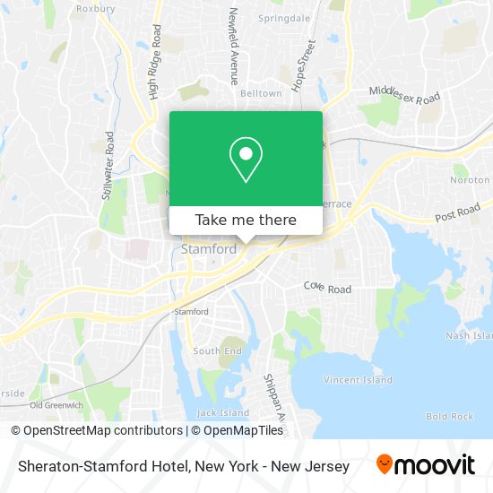 Sheraton-Stamford Hotel map