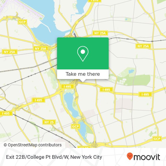 Mapa de Exit 22B/College Pt Blvd/W