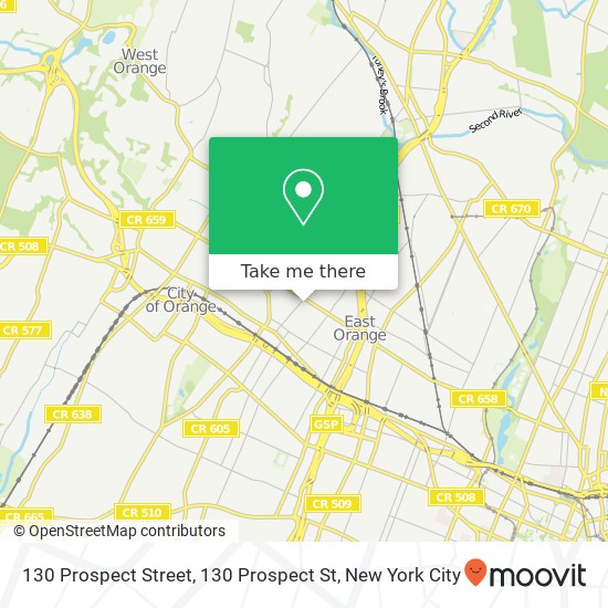 130 Prospect Street, 130 Prospect St map