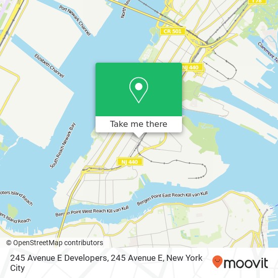 Mapa de 245 Avenue E Developers, 245 Avenue E