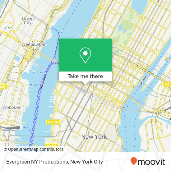 Evergreen NY Productions map