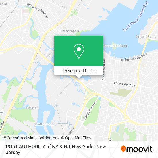 PORT AUTHORITY of NY & NJ map