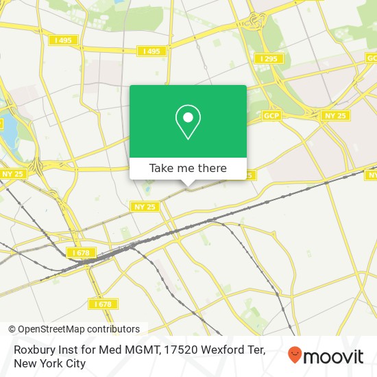 Mapa de Roxbury Inst for Med MGMT, 17520 Wexford Ter
