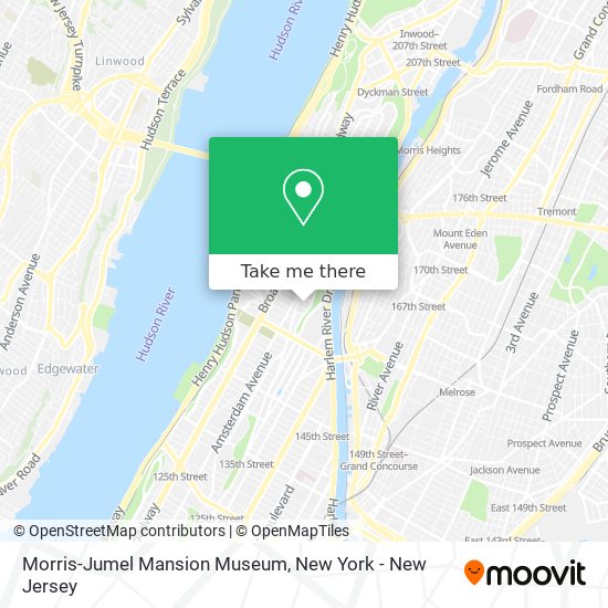 Morris-Jumel Mansion Museum map