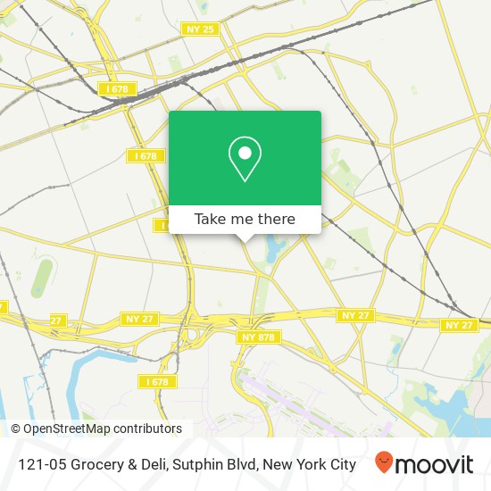 Mapa de 121-05 Grocery & Deli, Sutphin Blvd