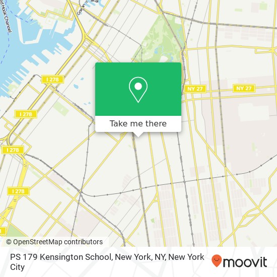 PS 179 Kensington School, New York, NY map