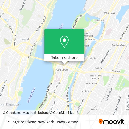 179 St/Broadway map