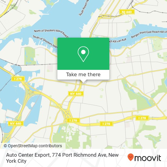 Mapa de Auto Center Export, 774 Port Richmond Ave