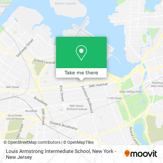 Mapa de Louis Armstrong Intermediate School
