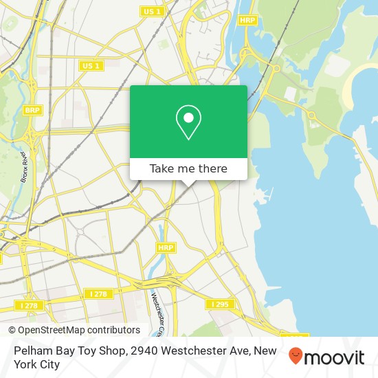 Mapa de Pelham Bay Toy Shop, 2940 Westchester Ave