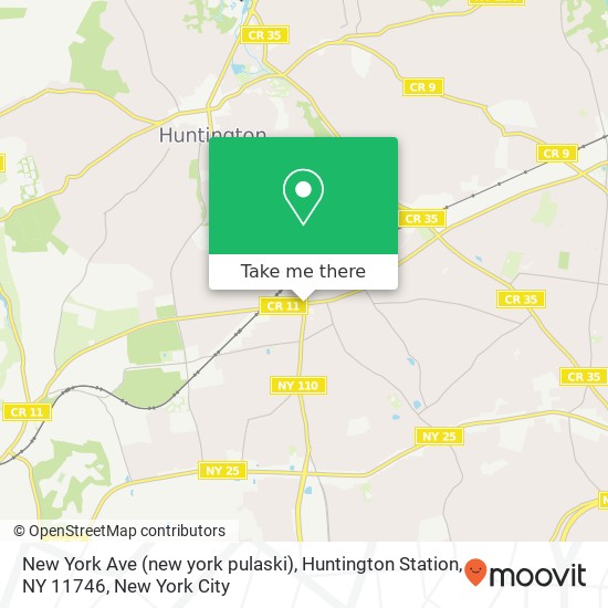 Mapa de New York Ave (new york pulaski), Huntington Station, NY 11746