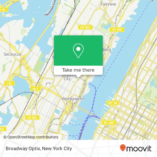 Broadway Optix map