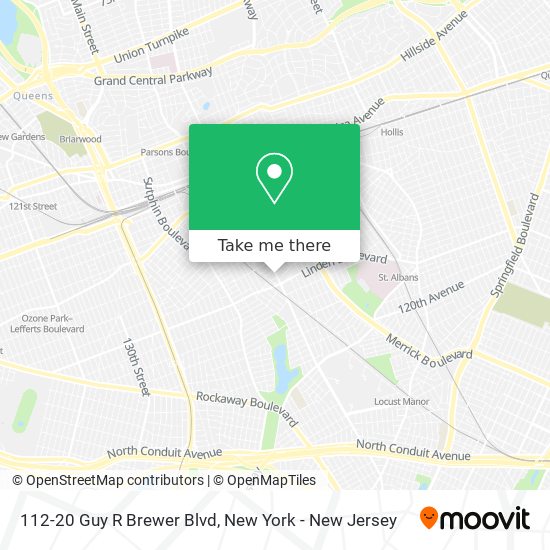 Mapa de 112-20 Guy R Brewer Blvd