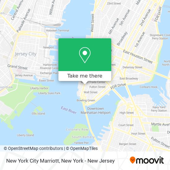 Mapa de New York City Marriott