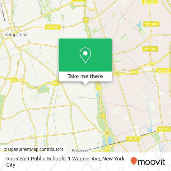 Mapa de Roosevelt Public Schools, 1 Wagner Ave