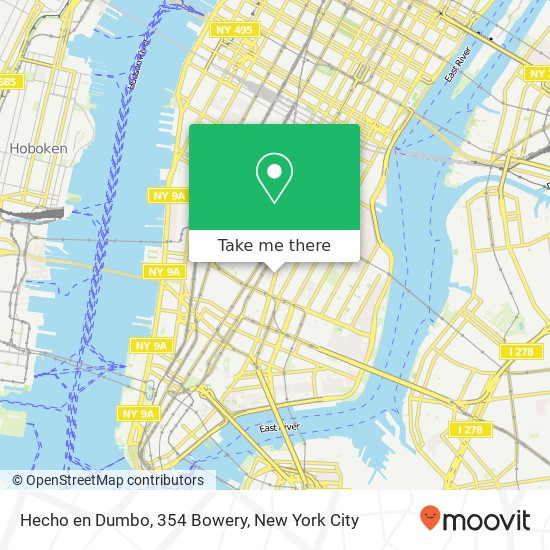 Mapa de Hecho en Dumbo, 354 Bowery