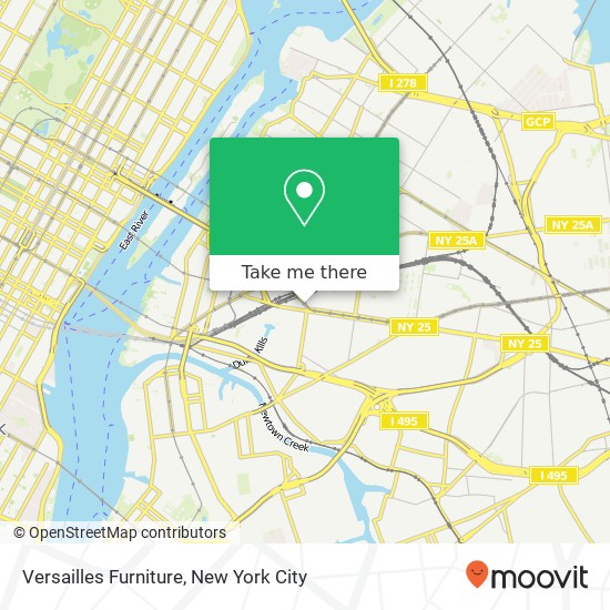 Versailles Furniture, 31-28 Queens Blvd map