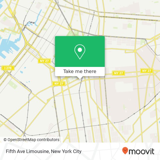 Fifth Ave Limousine map