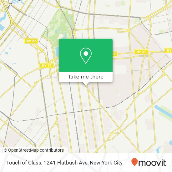 Touch of Class, 1241 Flatbush Ave map