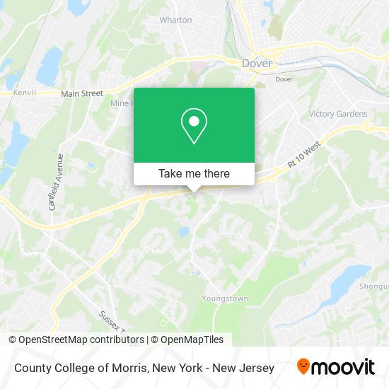 County College of Morris map