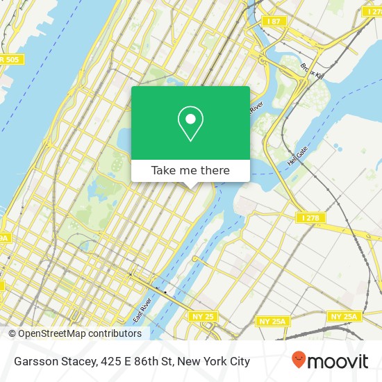 Garsson Stacey, 425 E 86th St map