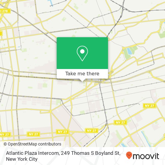 Mapa de Atlantic Plaza Intercom, 249 Thomas S Boyland St