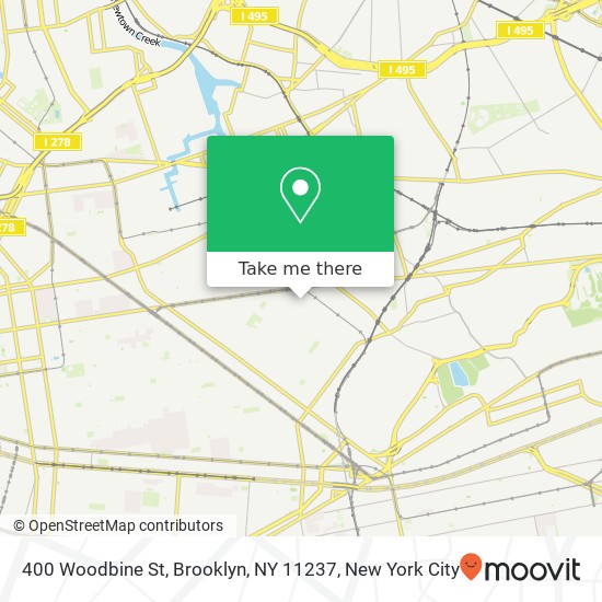 400 Woodbine St, Brooklyn, NY 11237 map