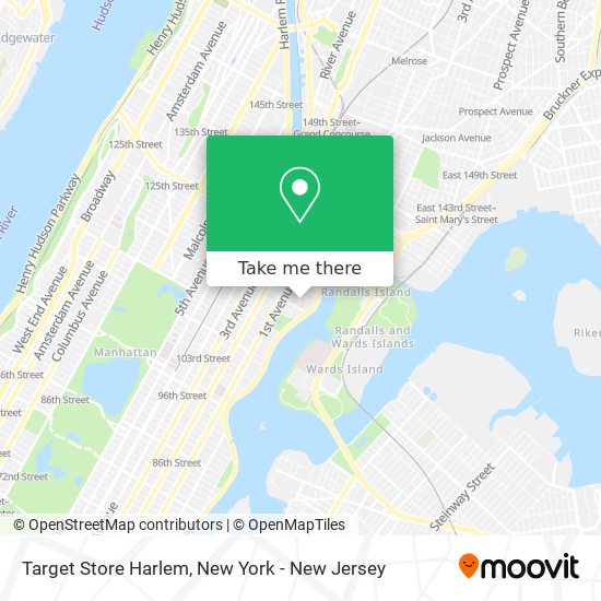 Mapa de Target Store Harlem