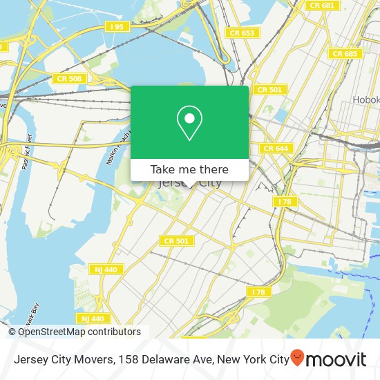 Jersey City Movers, 158 Delaware Ave map